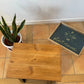 Coffee table Hand made in Uk With solid and heavy wood in various sizes of your choice of width and Wood variety colours