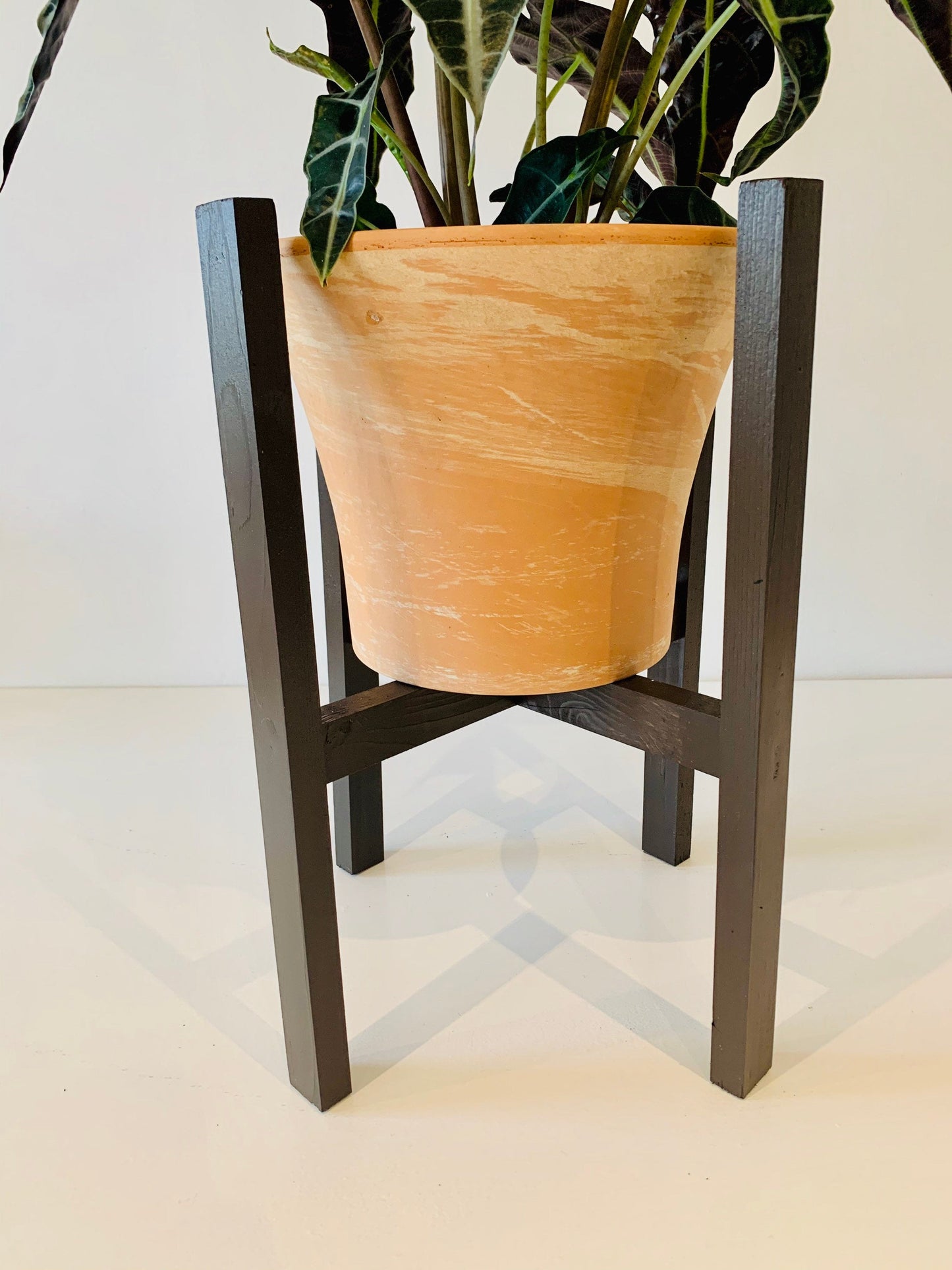 Half Half Plant Pot Stand Classic Leg hand made in UK