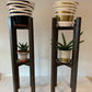 Plant or pot Stand Hand Made with Double Tier in our extra strong Quadrone leg