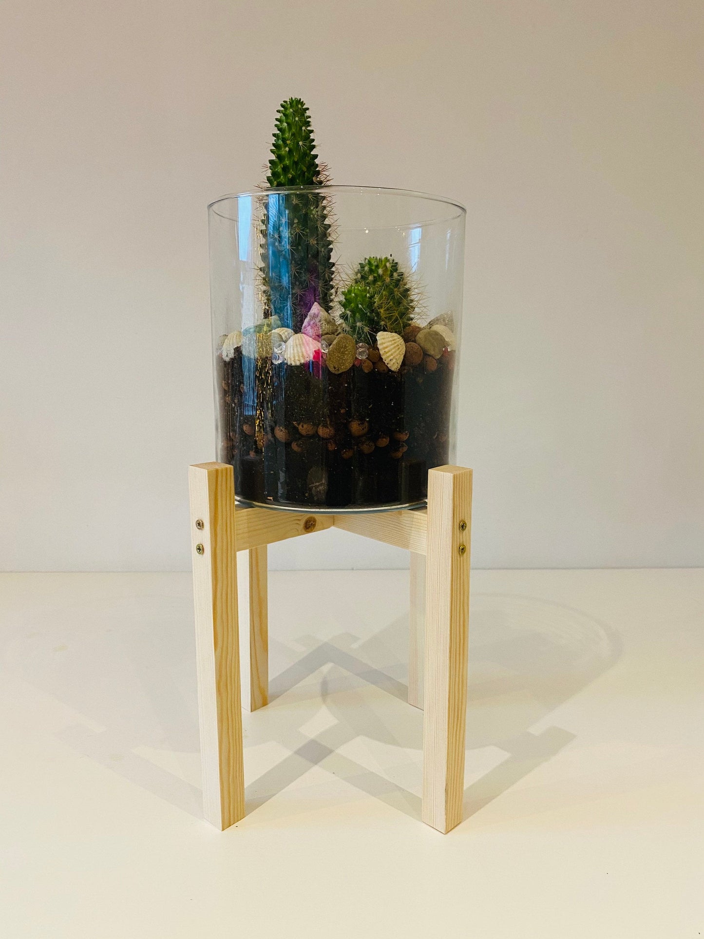 Slim Squared Leg Plant Pot Stand in high tier Hand made from 25cm to 60 cm