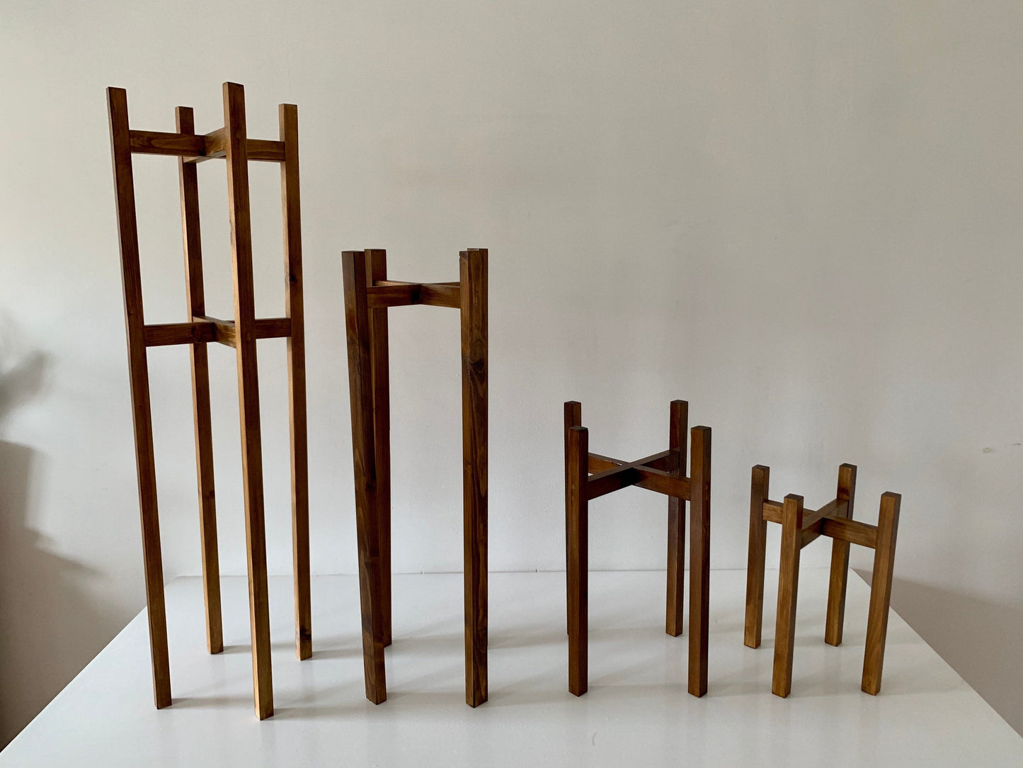 Small Strong Leg Plant Pot Stand from 30cm to 40 cm High Hand made in UK