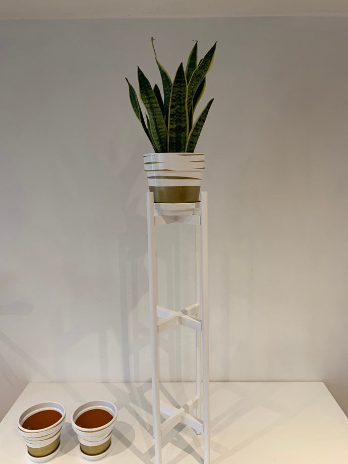 Extra Large Round Legs Plant Pot Stand Holder Hand made with Triple Tier of 90cm and 110cm tall made in UK